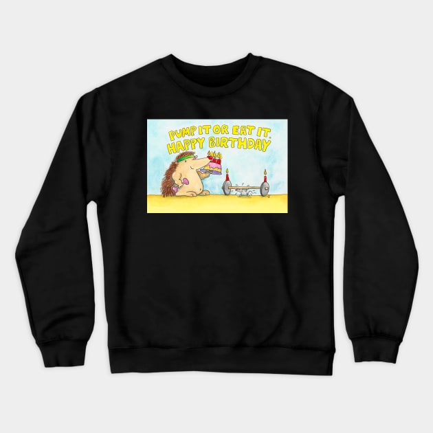 Sporty Happy Birthday Crewneck Sweatshirt by nicolejanes